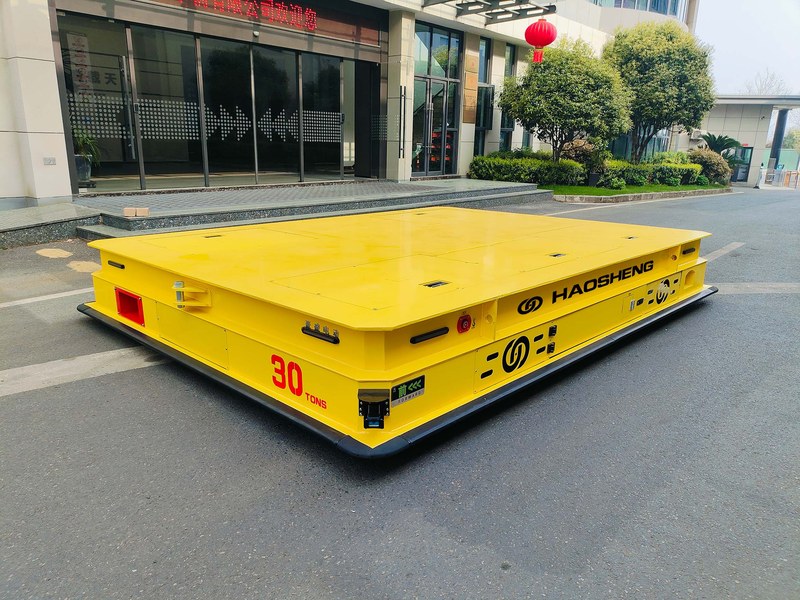 Заказной AGV на 30 тонн с плоской обработанной грузовой платформой